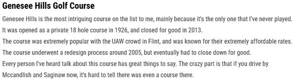 Genesee Hills Golf Course - Wcrz Web Site (newer photo)